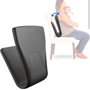 Ready Rocker Portable Rocking Chair Back Support Nursing Black Pink Cover